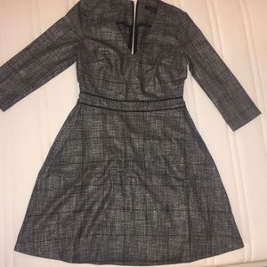 Banana Republic v-neck plaid dress